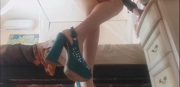  Do you like my shoes which do you prefer, my dear I know you want to be under my heels
